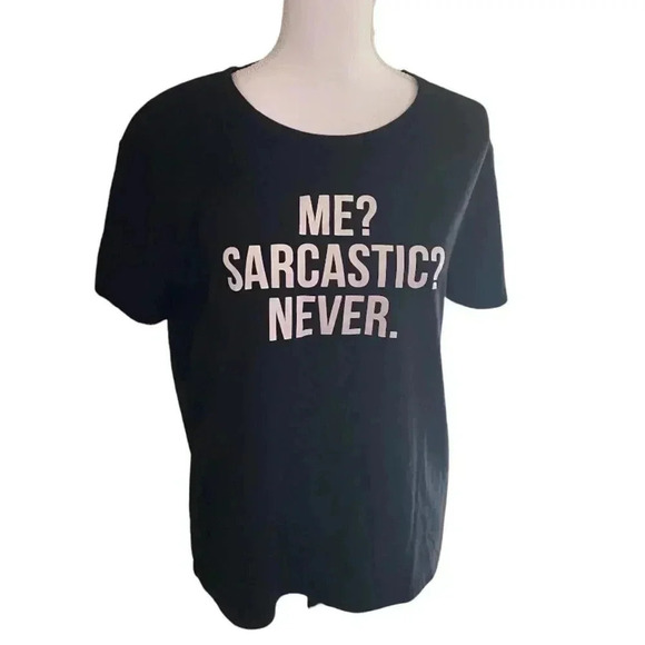 Tops - Size L tee with extra snark EUC